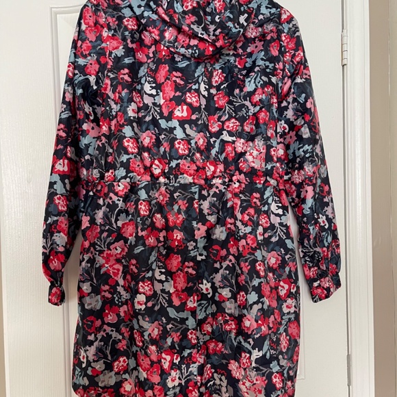 NEW - Joules - waterproof breathable - jacket - packable - raincoat -floral navy - Picture 4 of 9